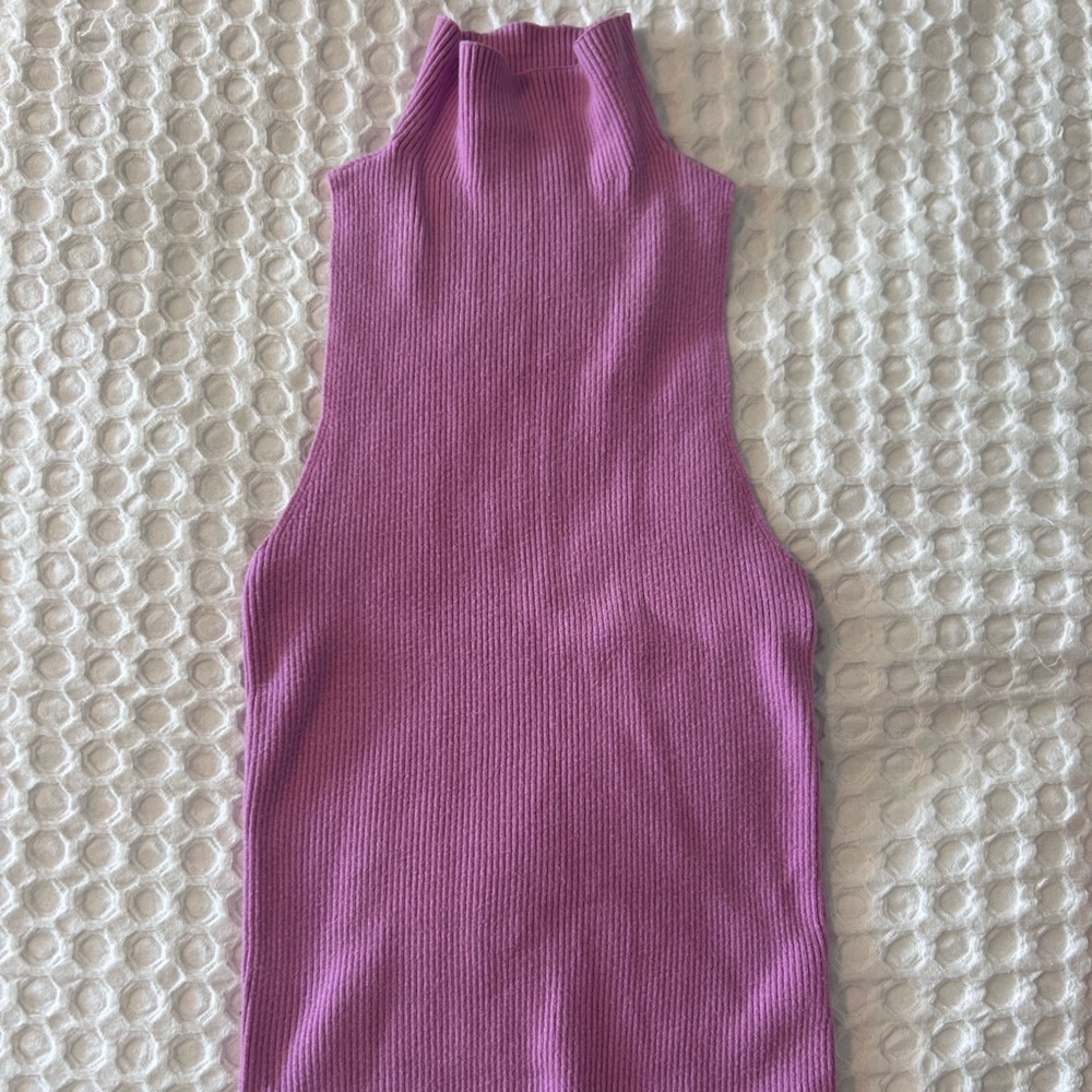 Maeve Lavender Ribbed Knit Top